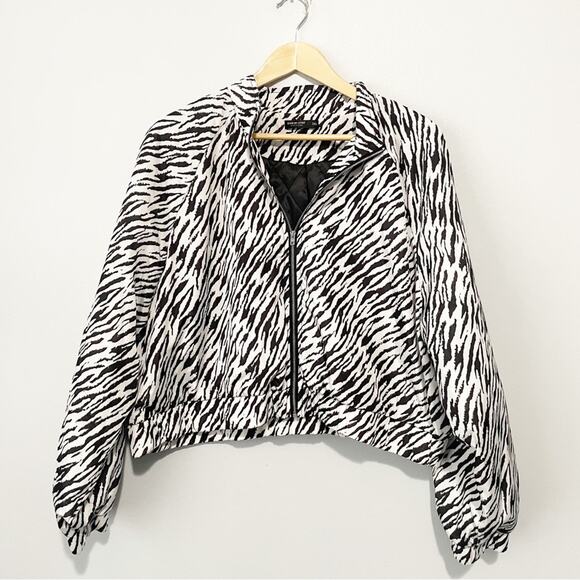 SHEIN Curve zebra print bomber jacket size 3X plus - Picture 6 of 7